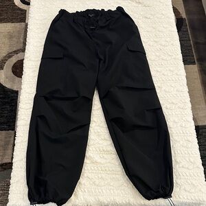 Love Tree Cargo Jogger Pants | Women’s M | Black | Elastic Waist